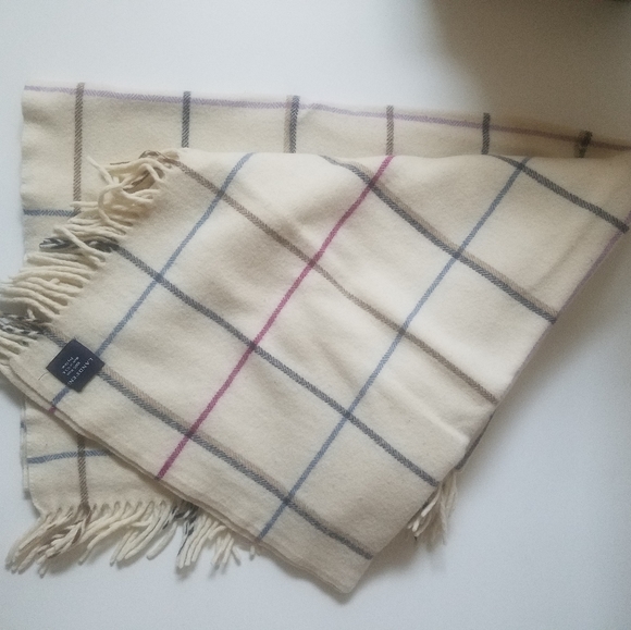 Lands' End Accents Lands End Checkered Wool Blanket Throw Poshmark